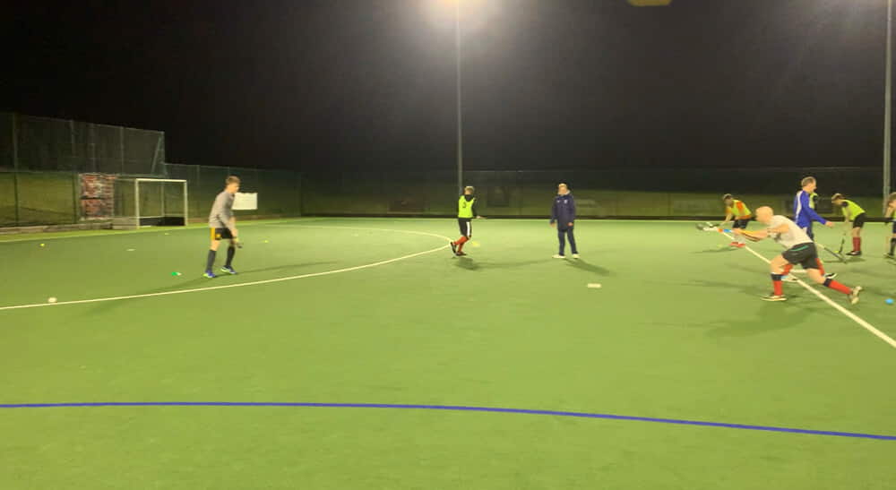 Rupert Shipperley coaching the Men's 1st and 2nd XI